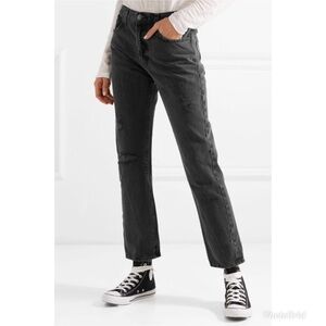 Current/Elliott Original Straight Distressed Jeans Size 29